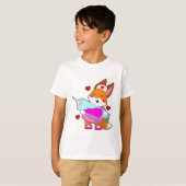 Fox als verpleegster met spuit t-shirt (Voorkant volledig)