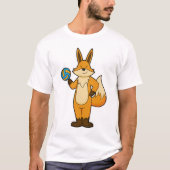 Fox als volleybalspeler met volleybal t-shirt (Voorkant)