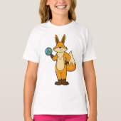 Fox als volleybalspeler met volleybal t-shirt (Voorkant)