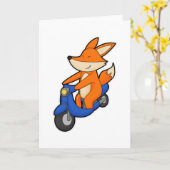 Fox als wandelaar met scooter kaart (Gele Bloem)