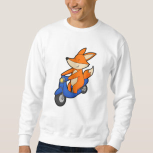Fox als wandelaar met scooter trui