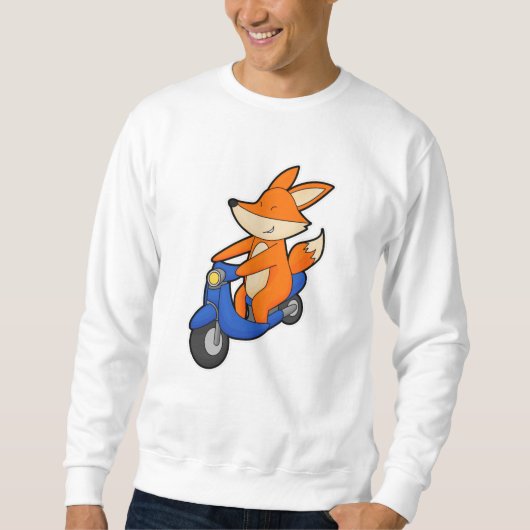 Fox als wandelaar met scooter trui (Voorkant)