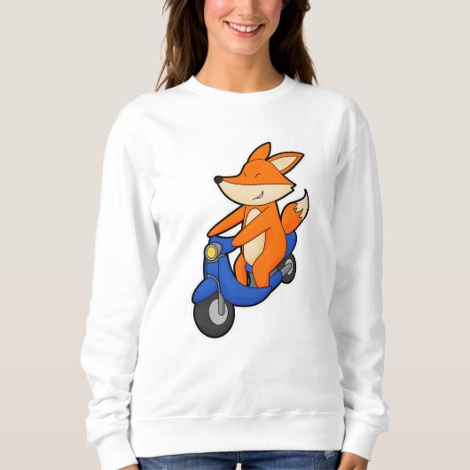 Fox als wandelaar met scooter trui (Voorkant)