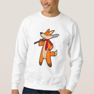Fox als Warrior met zwaard en scarf Trui