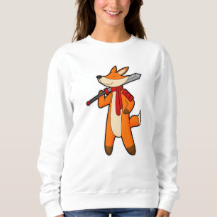 Fox als Warrior met zwaard en scarf Trui