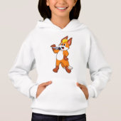 Fox als zanger met microfoon (Voorkant)