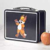 Fox als zanger met microfoon (In situ)