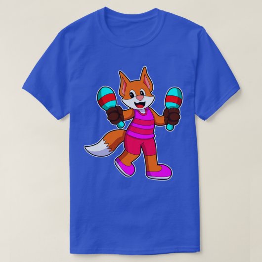 Fox als zanger met microfoon 1 t-shirt (Design voorkant)