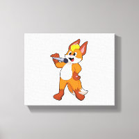 Fox als zanger met microfoon