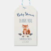 Fox and Arrows Baby shower Gift Label Cadeaulabel (Voorkant)