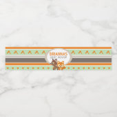 Fox and Deer Woodland Forest Water Flessenlabels Waterfles Etiket (Enkel label)