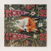 Fox and Foxglove Bloemen William Morris Geïnspiree Legpuzzel (Horizontaal)