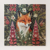 Fox and Foxglove Bloemen William Morris Geïnspiree Legpuzzel (Verticaal)