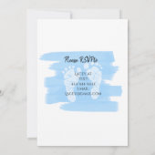 Fox and Teddy Bear and Greenery Boy's Baby shower Kaart (Achterkant)