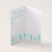 Fox and Tree Christmas Card: Simple Kaart (Binnen)