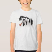 Fox and Woods Kid's Tri-Blend Shirt (Voorkant)