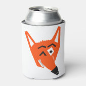 Fox Animal Cartoon Cunning Devious Evil Eye Blikjeskoeler (Blikje Voorkant)