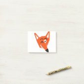 Fox Animal Cartoon Cunning Duizelig boze oog Post-it® Notes (Op bureau)