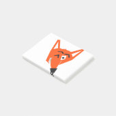 Fox Animal Cartoon Cunning Duizelig boze oog Post-it® Notes (Schuin)