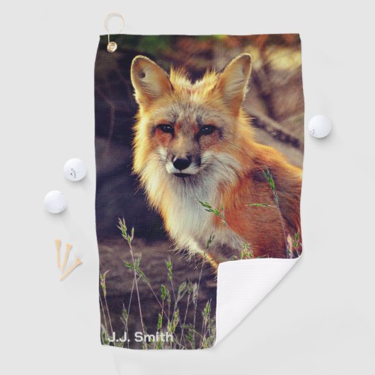Fox Animal Golf Towel Golfhanddoek (Insitu)