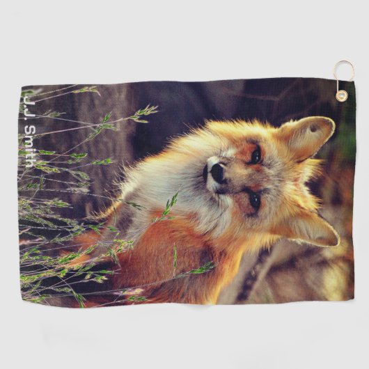 Fox Animal Golf Towel Golfhanddoek (Horizontaal)