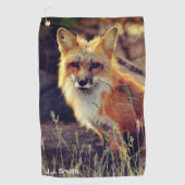 Fox Animal Golf Towel Golfhanddoek (Voorkant)