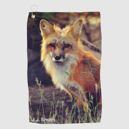 Fox Animal Golf Towel Golfhanddoek (Voorkant)