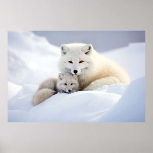 Fox Animal Wild Beauty Freedom Wilderness Wall Art Poster (Voorkant)