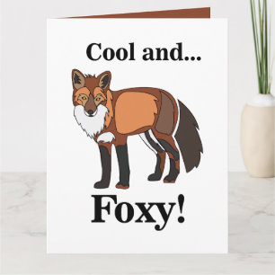 Fox Animal Wildlife Foxy Verjaardag Kaart