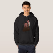 fox animals forest trees birds hoodie (Voorkant volledig)