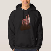 fox animals forest trees birds hoodie (Voorkant)
