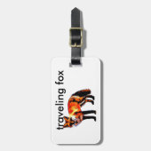 fox art bagagelabel om je te personaliseren (Voorkant verticaal)
