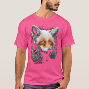 Fox Art Music Dierlijke Hoofdtelefoon Fox T-shirt