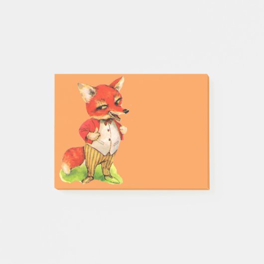 Fox  art post-it note gift (Voorkant)