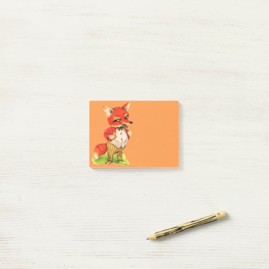 Fox  art post-it note gift (Op bureau)