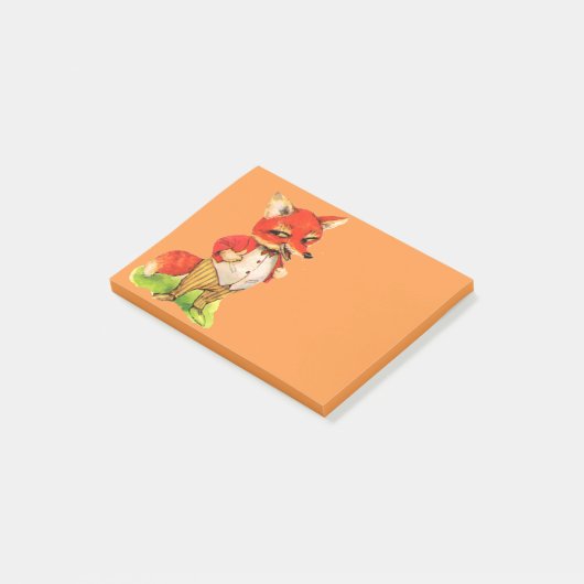Fox  art post-it note gift (Schuin)