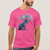Fox Art Tree Animal Art Fox T-shirt (Voorkant)