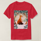 Fox Art Winter SKY T-shirt (Design voorkant)