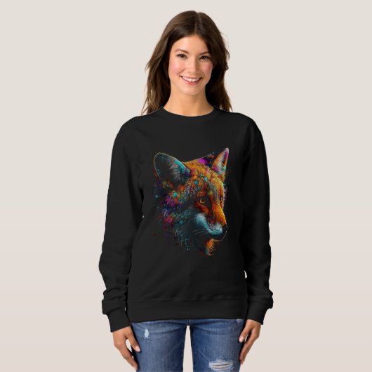 Fox Artwork  Animal  Animal Fox 14 Trui (Voorkant volledig)