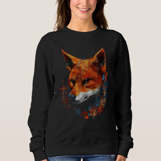 Fox Artwork  Animal  Animal Fox 17 Trui (Voorkant)
