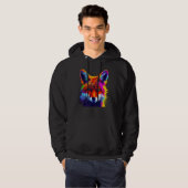 Fox Artwork  Animal  Animal Fox 6 Hoodie (Voorkant volledig)