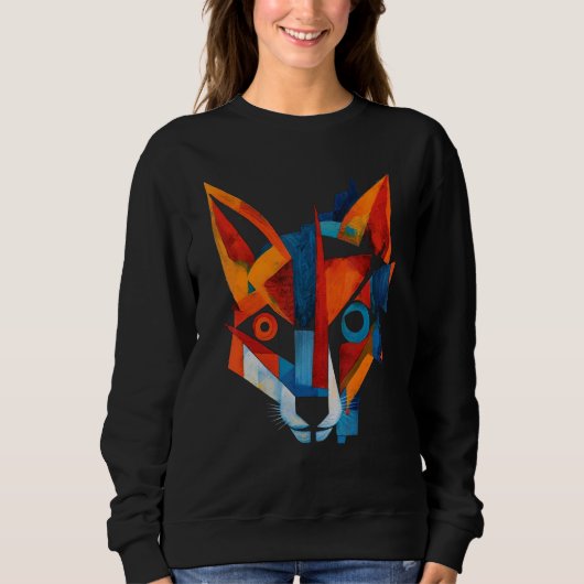 Fox Artwork  Animal Fox Trui (Voorkant)