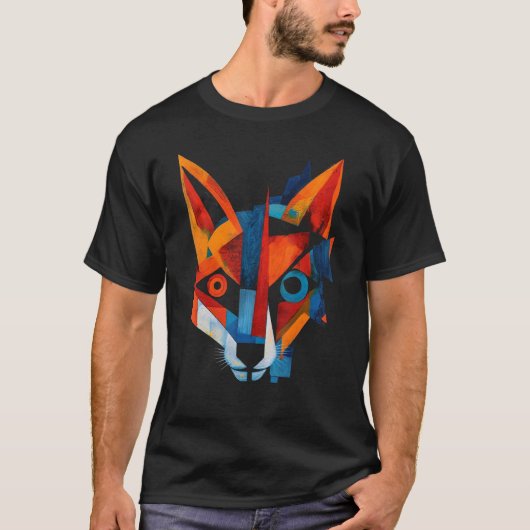 Fox Artwork Dierenvos T-shirt (Voorkant)