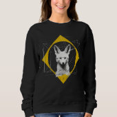 Fox Artwork Geometric Animal Fox 1 Trui (Voorkant)