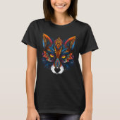 Fox Artwork Mandala Colourful Animal Fox T-shirt (Voorkant)