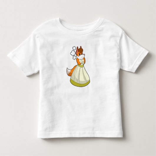 Fox as Bride met trouwjurk.PNG Kinder Shirts (Voorkant)