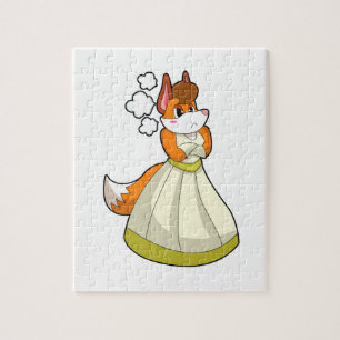 Fox as Bride with Wedding dress.PNG Legpuzzel
