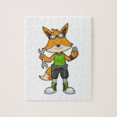 Fox as Mechanic with Wrench & Nut Legpuzzel (Verticaal)