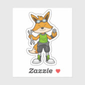 Fox as Mechanic with Wrench & Nut Sticker (Vel)