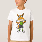 Fox as Mechanic with Wrench & Nut T-shirt (Voorkant)